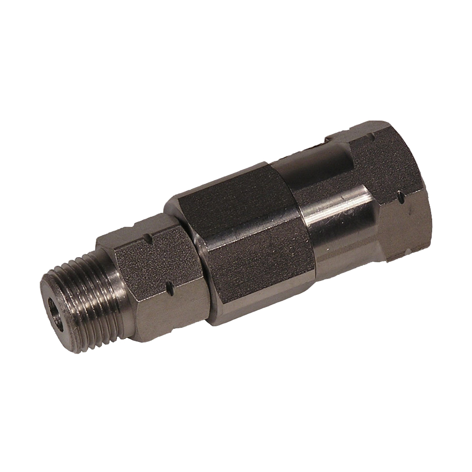 High Pressure Live Swivel, Stainless Steel 3/8", Made in Italy