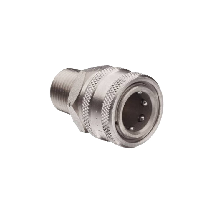 Quick Connect Coupler, Stainless Steel 3/8" Male (MPT)